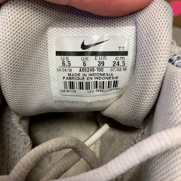 ~Used W/O Box! Men's Nike Air Max 95 White Just Do It Chunky Sneakers Size 6.5 - Picture 6 of 6